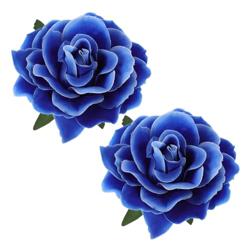 Pinces à cheveux roses en tissu épingles fleurs mariage fêtes femmes