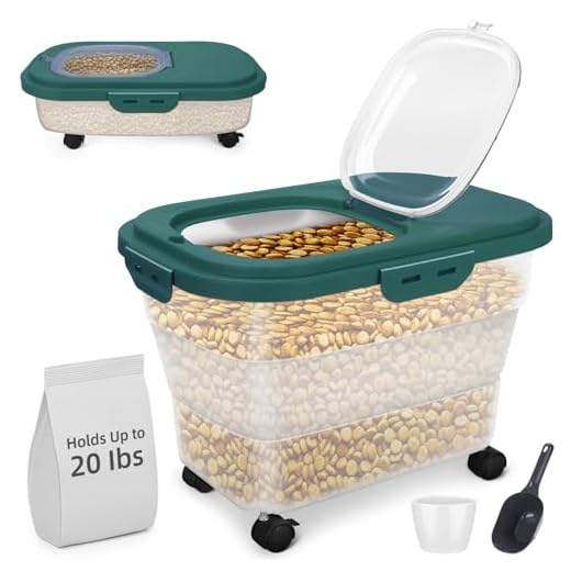 YECERCAN Airtight Dog Food Container