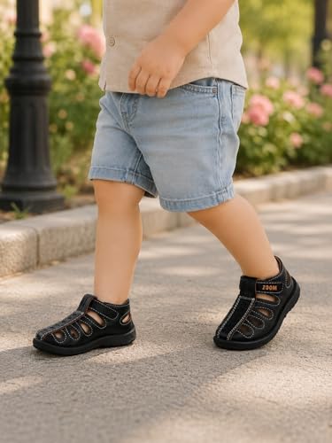 Image of ZOOM Sandals Casual Fisherman Adjustable Sporty Summer Closed Comfortable Toe Sandals with Premium PU Padding For unisex kids-pack of 1(9 Months-4.5 Years)