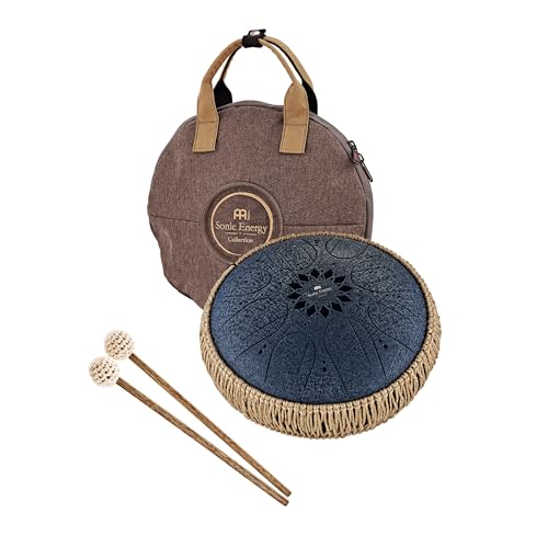 Meinl Sonic Energy Octave Steel Tongue Drum 8 Notes 10" with Mallets, Bag — Sound Healing Instrument for Musical Education, Meditation, ASMR, Yoga