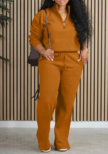 Tbahhir Womens Tracksuits 2 Piece Outfits Lounge Sets Long Sleeve Pullovers and Joggers Pants with Pockets2