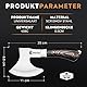 SMITH CHU Survival Axt Wikinger Äxte, Schärfe Camping Beil, Handbeil mit Geschenkbox, Outdoor Axt für Camping, Waldreisen, Jagd, Garten…