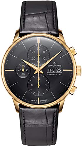 Preisvergleich Produktbild JUNGHANS Meister Chronoscope, Limitiert 100 Stück, Gelbgold 750 / ooo, Automatikuhrwerk