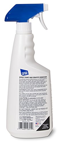 Motsenbocker's Lift Off 41101 Spray Paint and Graffiti Remover – Removes Spray Paint, Acrylic, and Enamel – Safe for Wood, Metal, Concrete, Plastic & More – Water-Based Formula – 22 Fl Oz