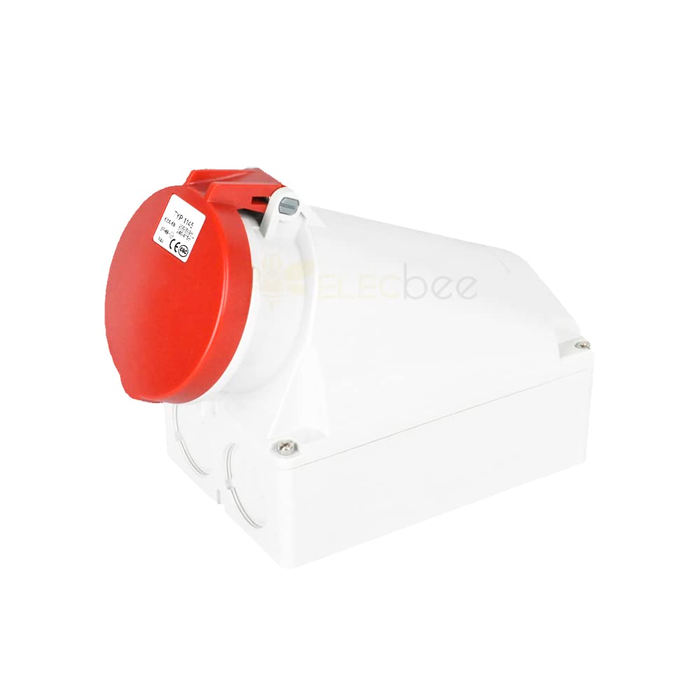 IEC60309 Waterproof Industrial CEE Connector Socket 5Pin 63A 400V 3P+E+N IP44 (Type-1
