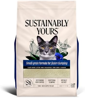Sustainably Yours Cat Litter, Small-Grain Formula 10 lbs