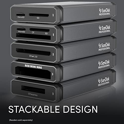 SanDisk Professional PRO-Reader SD and microSD - High Performance Card Reader for SD and MicroSD Cards, USB 3.2 Gen 1 - SDPR5A8-0000-GBAND