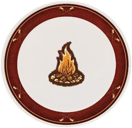 Durable Melamine Plate 10-inch, Campfire