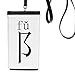 Chinese Character Component fu Phone Wallet Purse Hanging Mobile Pouch Black Pocket
