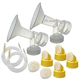Maymom Breast Pump Kit for Medela Lactina, Symphony, Older Pump in Style Advanced Pumps; 2 Breastshields, 4 Valves, 6 Membranes, & 2 Tubes for Pump in Style Advanced Sold Before July 2006; Replacement Parts for Medela Breast Shield, Medela Tubing, Valves and Membranes