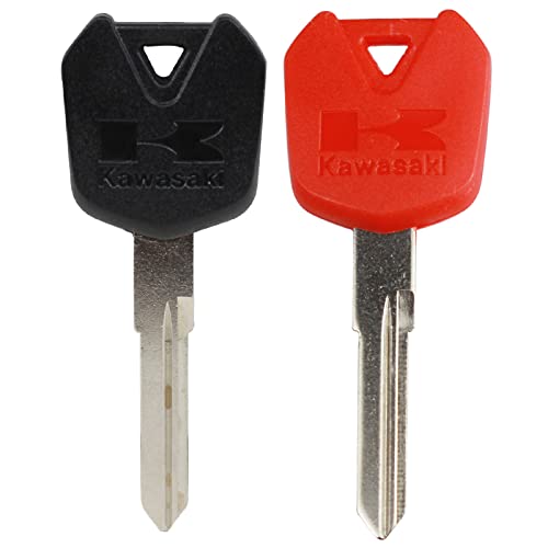 Gradora Motorcycle Blank Uncut Key Motorbike Duplicate Key Replacement For Kawasaki Ninja 250R 300 Ex250 Ex300 Ninja300 Versys-X 300 (Pack Of 3) #TOP5