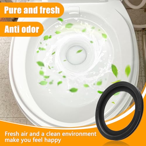 Image of 3 Pcs RV Toilet Seal, RV Toilet Flush Ball Seal Kit Silicone RV Toilet Seal Replacement for Dometic 300 /310 /320 Round RV Toilet Seal Kit Replacement for 385311658