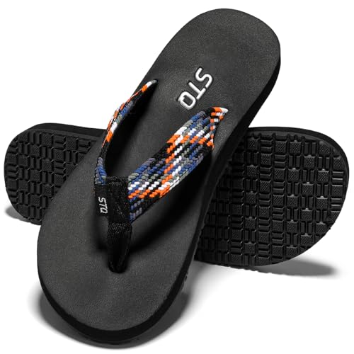 Image of STQ Women Quick Dry Flip Flops with Yoga Mat Sole Arch Support Thong Sandal | Instant Comfort Flip Flops With Padded Straps, Yoga Mat Cushioning, Non Slip Tpr Sole, Durable Design For Everyday Wear