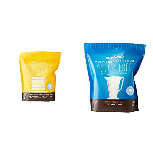 Cup4Cup Gluten-Free Pancake & Waffle Mix, 2 Pound & Multipurpose Gluten Free Flour, 3Lb #TOP23