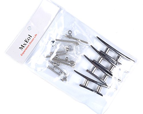 Mxeol Boat Dock Cleats 4 Inch Stainless Steel Rope Tie Off Cleat Wall Hooks With Fasteners 4 Packs #TOP6