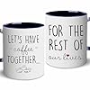 Bsquiele gift for couple couple mug set gifts set for wife husband mom dad bridal shower engaged christmas wedding birthday gifts for bride groom mr mrs him her  urban country home decor