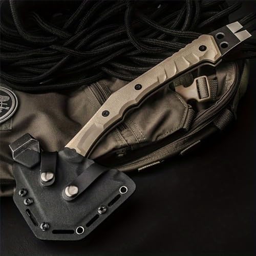HX OUTDOORS Mercenarys Tactical Engineer Axes Multifunctional Explosion-Proof Axe Camping Artillery Fire Rescue Hammer Hiking Tools Yellow - Image 4