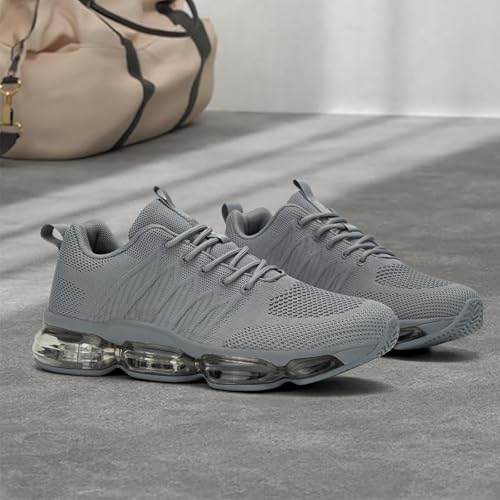 Image of Socviis Men's Air Cushion Running Shoes Breathable Tennis Fashion Sneakers Non Slip Workout Casual Sport Shoes Gym Training Comfortable Walking Shoes