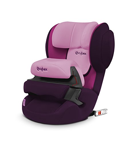 CYBEX Silver Kinder-Autositz Juno 2-Fix, Für Autos mit ISOFIX, Autositz Gruppe 1 (9-18 kg), Purple Rain