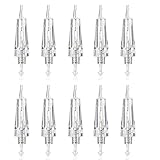 10 PCS M PMU Permanent Make Up 1RL/1R/1P Needle for Cordless Tattoo Machine - Ombre Powder Brows Microblading Shading Eyeliner Lip Tattoo Permanent Make Up