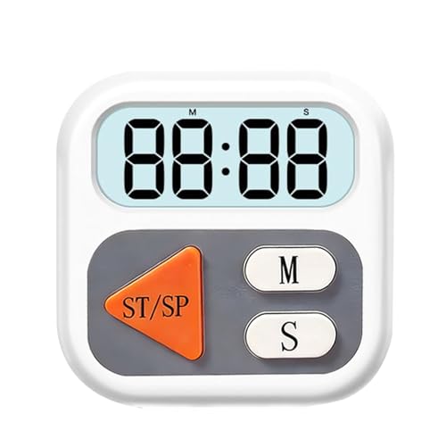 Temporizador digital: pantalla LCD transparente magnética, reloj de cuenta regresiva silencioso, medidor de cocina para hornear, barbacoa, barbacoa, estudio, ejercicio, herramienta de temporizador