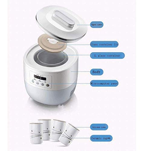Bmmmz Yogurt Machine | Bpa-Free Storage Containers And Lids | Ideal For Organic, Sweetened, Sugar-Free Or Sugar-Free Foods For Babies, Children, Parfait #TOP4
