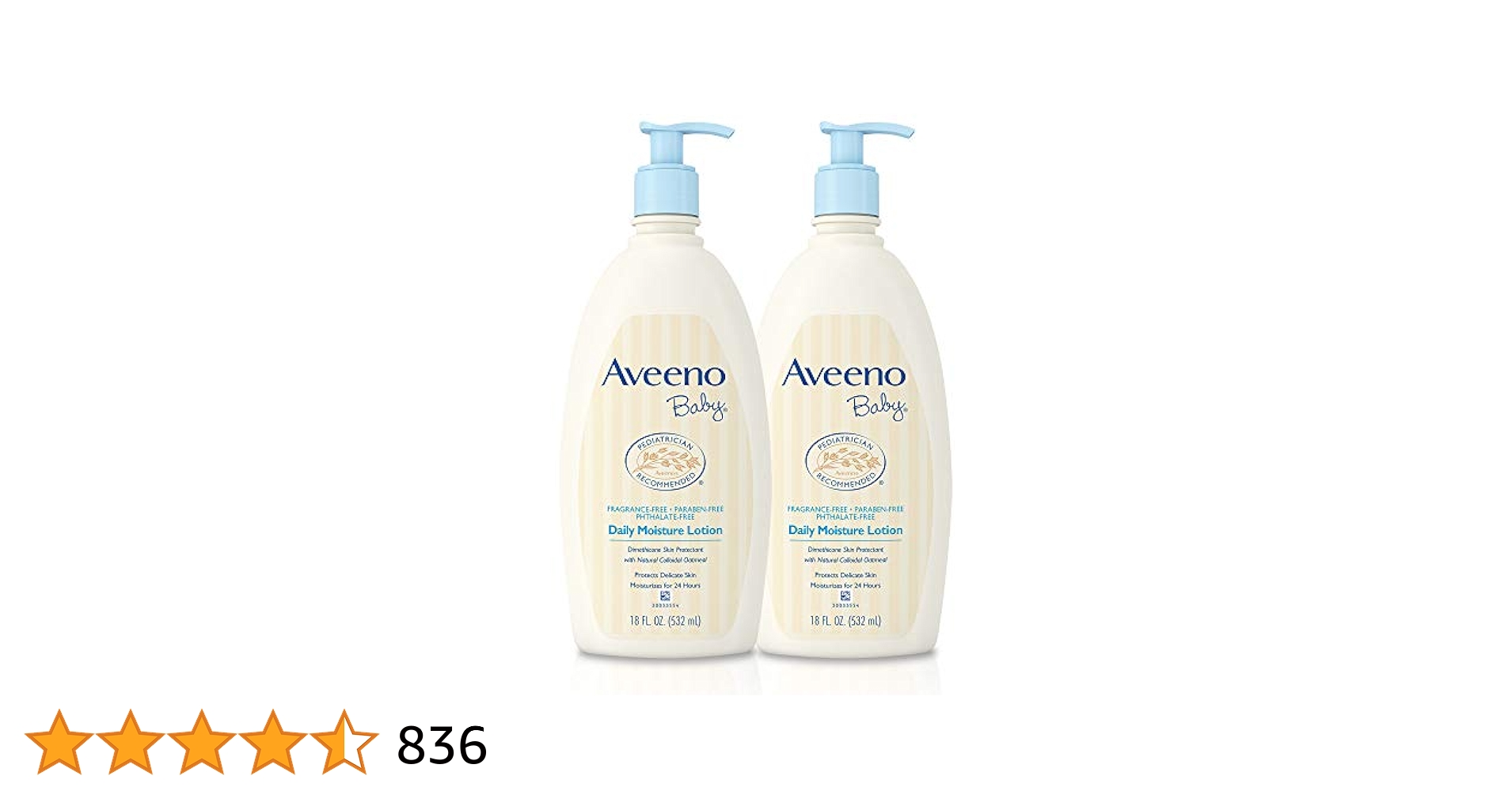 Aveeno Baby Daily Moisture Lotion 2本 Aveeno Baby Daily Moisture Lotion with Natural Collodal