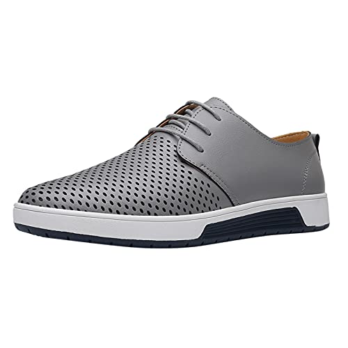 Hongxing Erke Casual Shoes for Women Low Heel Casual Shoes Size 14 Casual Summer Shoes for Women Black Shoes Casual Shoes Casual Dress Casual Shoes for Men Clearance (Gray, 8.5)