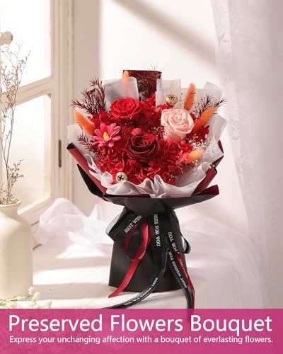 Flowers Gifts for Mom,Flowers Roses Bouquet Gifts for Women,Wife,Grandma and Best Friend/Flower for Delivery Prime/Red Rose