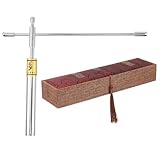 ERINGOGO Hochsensitiver Feng Shui Wünschelruten Kupfer Flexibler Abnehmbarer Detektorstab mit Tragetasche und Anleitung Professionelles Werkzeug zur Wasserader Erdenergie erkennung für