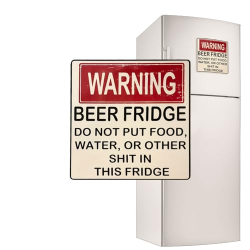 Imán Decorativo de Nevera para Cerveza Blanco Cuadrado