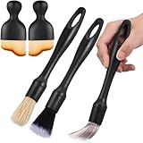 TOCOZOC 5 Piezas Cepillo de Limpieza para Coche, Kit de Cepillo para Detallar Cuidado Auto Coche, Cepillos para Lavar el...