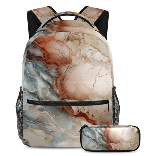 Sac à dos 76 marbré cartables pour enfants adolescents sac à livres de voyage
