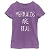 Fifth Sun Big Girls' Mermaid Graphic T-Shirt, Purple Berry, Medium/7-8