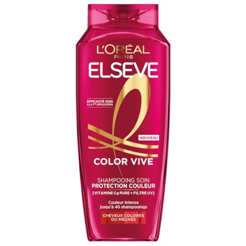 L'Oréal Paris - Shampooing Soin Protection Couleur - Protection Couleur Jusqu'à 10 Semaines - Pour Tous Types de Cheveux Colorés ou Méchés - Enrichi en...