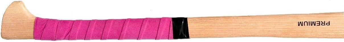 Smart and Sharp Premium Quality Ash Wood Hurling Stick 34 inches (Pink Handle) (Adult, Smart and Sharp Sports Inc.) (Include Cover) (Pink, Wood)