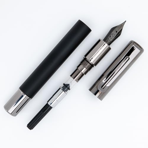 MONTEVERDE Caneta-tinteiro USA Ritma (preto) - ponta média - capa de luxo, um presente ideal para ne