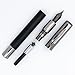 Monteverde USA Ritma Fountain Pen in Black – Medium Nib Balanced JoWo Stainless Steel Refillable Ink Cartridge/Converter – Perfect for Professionals & Writing Enthusiasts