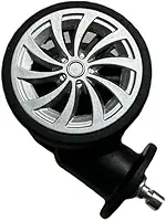 Acessórios de mala Rodas Rodas universais pretas Rotação de 360 ​​graus(preto 1 peca)
