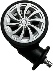 Acessórios de mala Rodas Rodas universais pretas Rotação de 360 ​​graus(preto 1 peca)