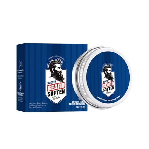 Suavizante de barba para hombre, aceites vegetales naturales, penetración profunda, hidratación duradera, suaviza barbas secas y enredadas, realza el brillo natural, apto para todo tipo de barbas.