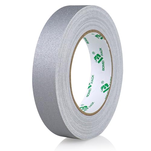 BOMEI PACK Grey Gaffer Tape, Matte Non-Reflective, 1inch x 30yds No Residue Hand Tear Self-Adhesive...