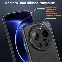 Natbok Magnetisch Handyhülle für Xiaomi Mi 17 Ultra 5G Hülle, mit MagSafe und 2 Stück für Schutzglas, Dünn Stoßfest Matt PC Rückseite MagSafe Hülle für Xiaomi Mi 17 Ultra Handyhülle Case – Ansicht 6