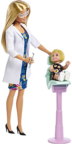 Set Barbie Profesiones Dentista con Muñecas y Accesorios miniatura 3