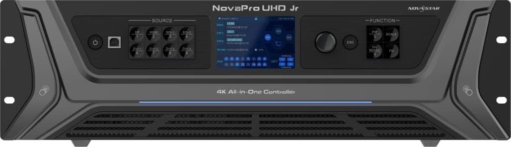 ETHORY Novastar NovaPro UHD Jr LED Screen Controller, 16 Ethernet Ports, 4 Optical Fiber Ports, HDMI, DVI, DisplayPort, 12G-SDI, LED Screen Compatible