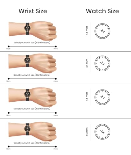 Image of SANSI MAYO Analog Watch for Men with Silicone Band | Magnetic Lock Strap | Japanese Quartz Movement | Water Resistant | Formal & Casual Wristwatch Gift