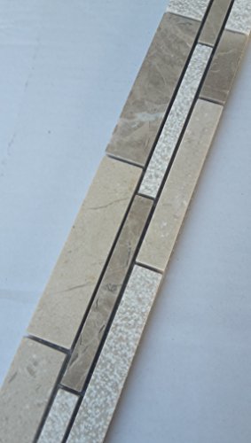 Carreaux de mosaïque en pierre naturelle marbre carrelage Emperador marron crème marfil beige B036