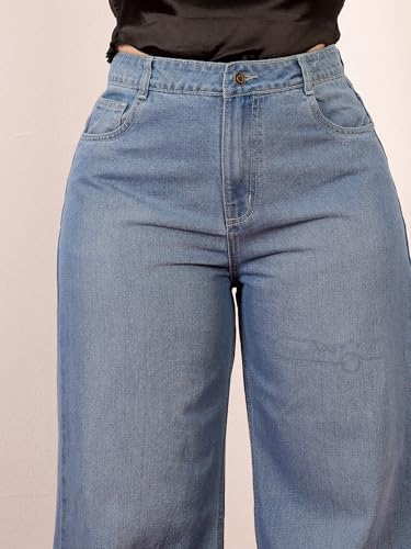 Image of Miss Chase A+ Women's Bootcut High Rise Stretchable Denim Jeans