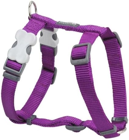 Red Dingo Classic Dog Harness Plain, Purple, Small 15mm