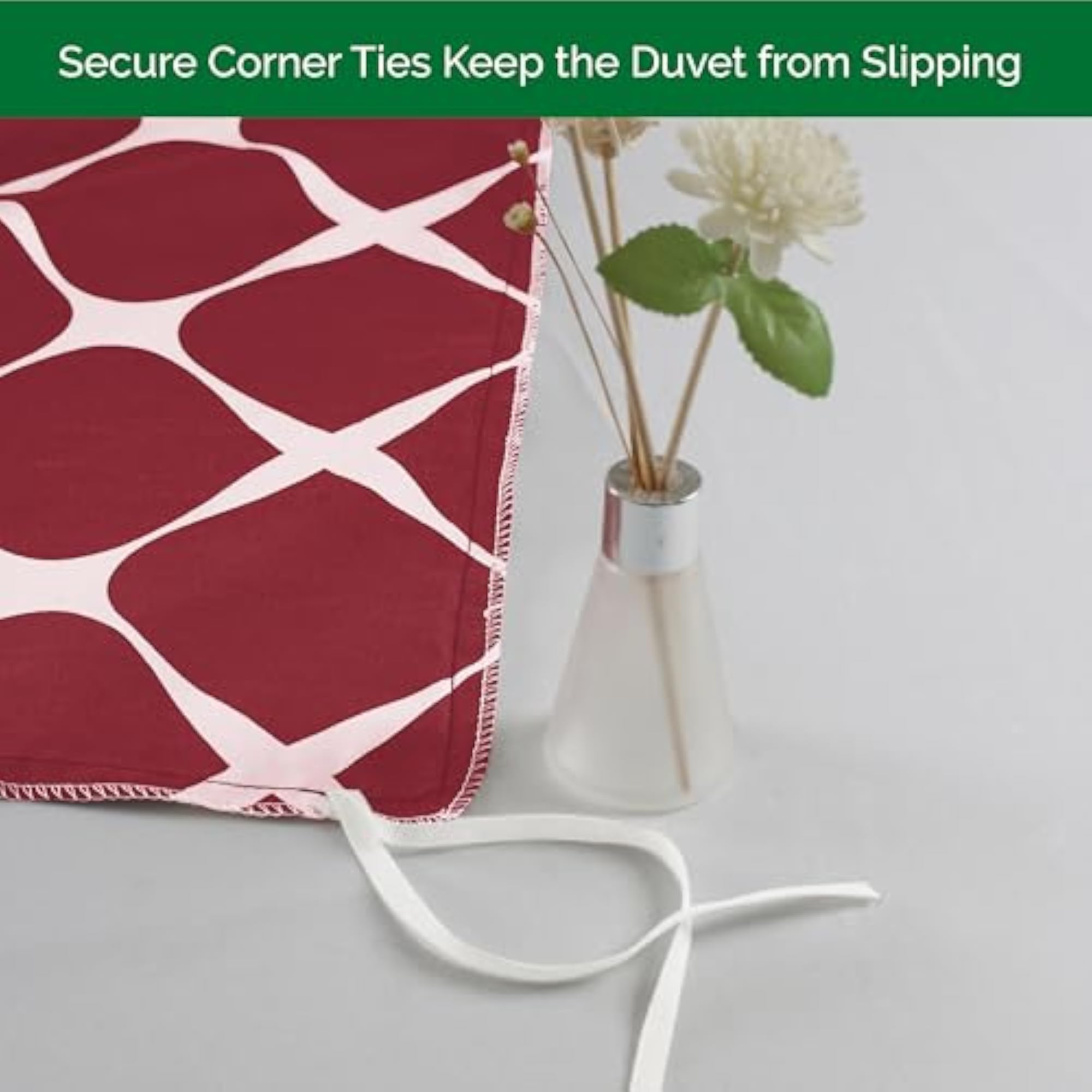 Luxury 3-Piece Reversible Duvet Cover Set - 1500 Microfiber